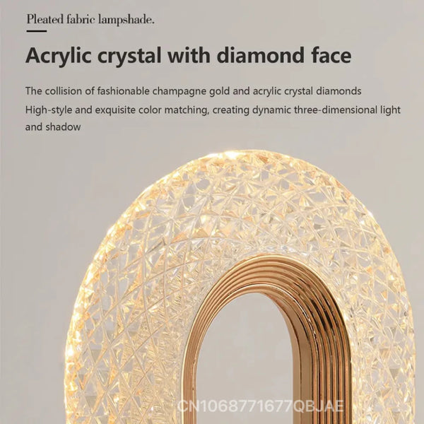 Lámpara de Mesa Diamante LED