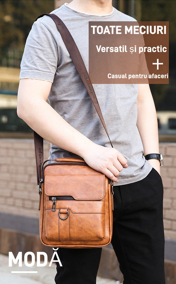 Bolso Resistente de Cuero para Hombre
