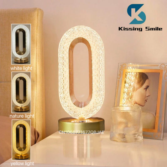 Lámpara de Mesa Diamante LED