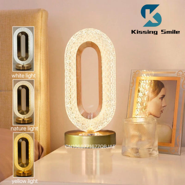 Lámpara de Mesa Diamante LED